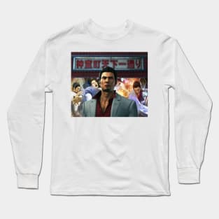 Welcome to Kamurocho Kiryu Kazuma Long Sleeve T-Shirt